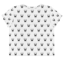 Load image into Gallery viewer, White Logo Print Crop