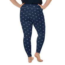 Load image into Gallery viewer, Navy Logo Leggings (Plus)