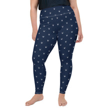 Load image into Gallery viewer, Navy Logo Leggings (Plus)