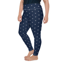 Load image into Gallery viewer, Navy Logo Leggings (Plus)