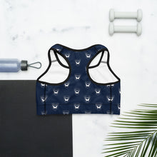 Load image into Gallery viewer, Navy Sports Bra