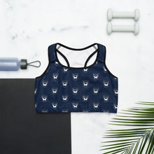 Load image into Gallery viewer, Navy Sports Bra