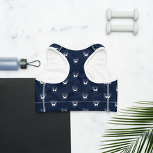 Load image into Gallery viewer, Navy Sports Bra