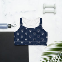 Load image into Gallery viewer, Navy Sports Bra