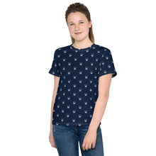 Load image into Gallery viewer, Youth Printed Logo Tee (Navy)