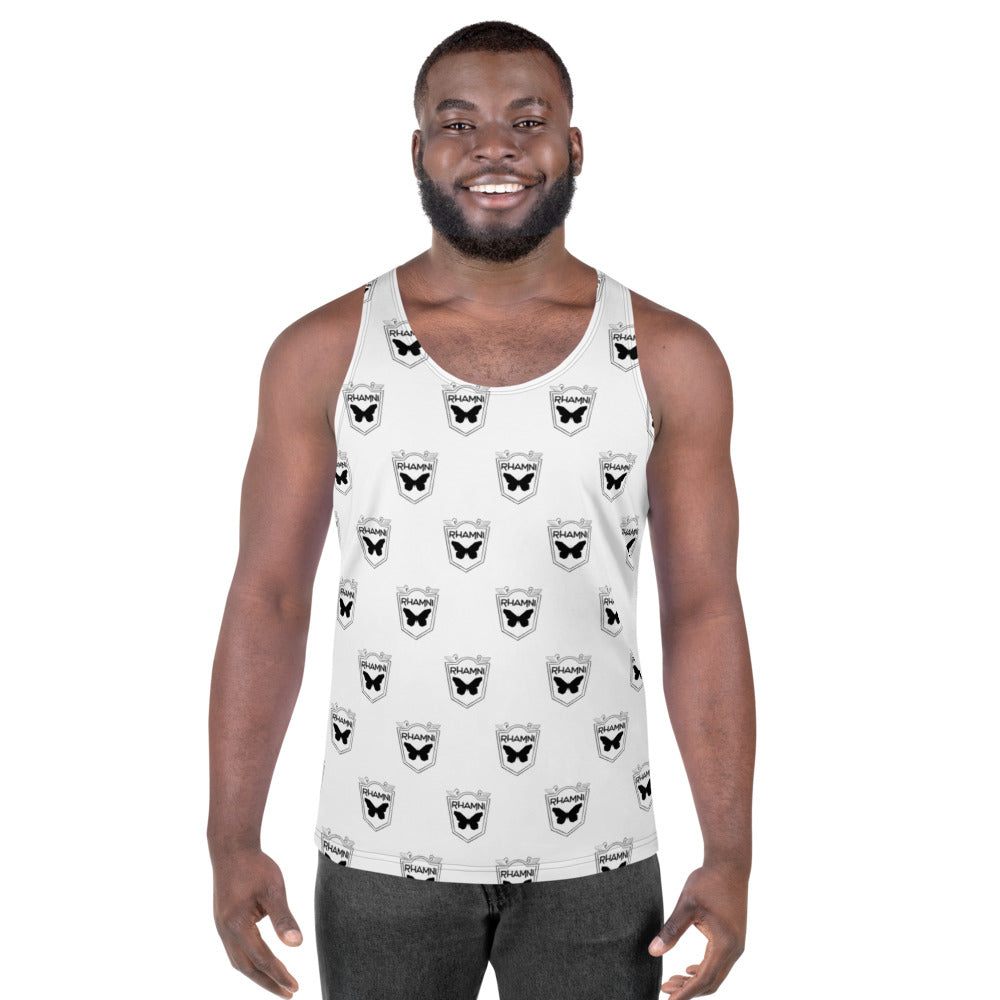 Classic Printed Tank Top (White)