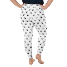 Load image into Gallery viewer, White Logo Leggings (Plus)
