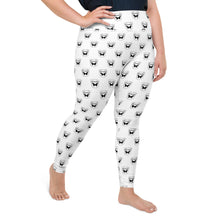Load image into Gallery viewer, White Logo Leggings (Plus)
