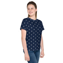 Load image into Gallery viewer, Youth Printed Logo Tee (Navy)
